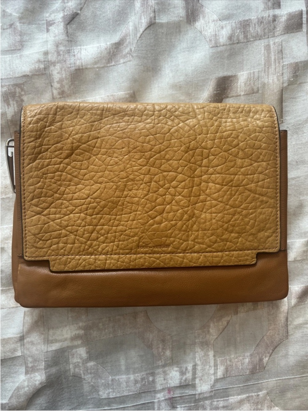 Pour La Victorie Brown Clutch Purse